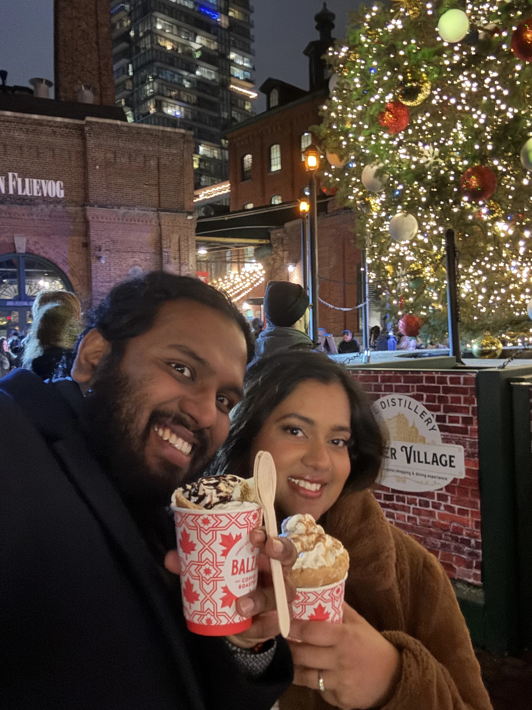 Arnab and Sudipra distillery village christmas